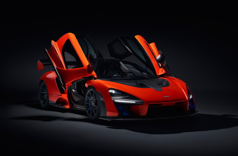 car, 4K, McLaren Senna, red, 4K, photography, 2018, sports