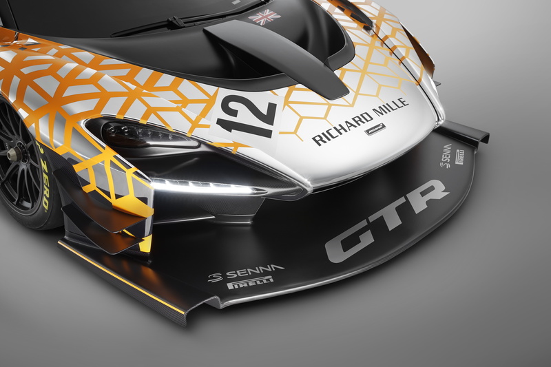 gtr, 5K, Geneva Motor Show, white, racing, McLaren Senna GTR Concept, 5K, 2018, card, black