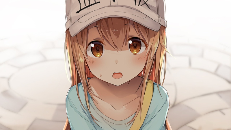 day, front view, Cells at Work!, mask - disguise, Anime, girls, art and craft, disguise, creativity, women, one person, mask, close-up, portrait, childhood