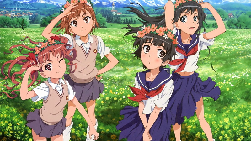 offspring, To Aru Kagaku No Railgun, girls, clothing, real people, Anime, emotion, representation, nature, group of people, women, disguise, 1080P, A Certain Scientific Railgun