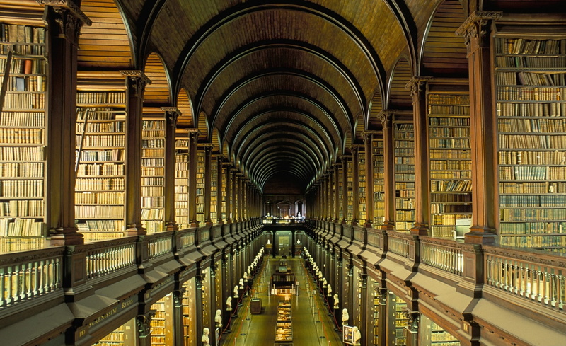 Vintage, indoors, 1080P, hallway, building, no people, the way forward, built structure, ceiling, shelf, education, book, bookshelf, the past, diminishing perspective