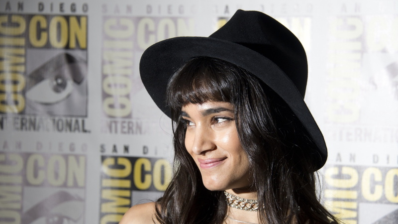 4K, photo, adult, beauty, long hair, hair, portrait, 4k, smiling, headshot, indoors, hairstyle, one person, women, hat, Sofia Boutella, young women, contemplation