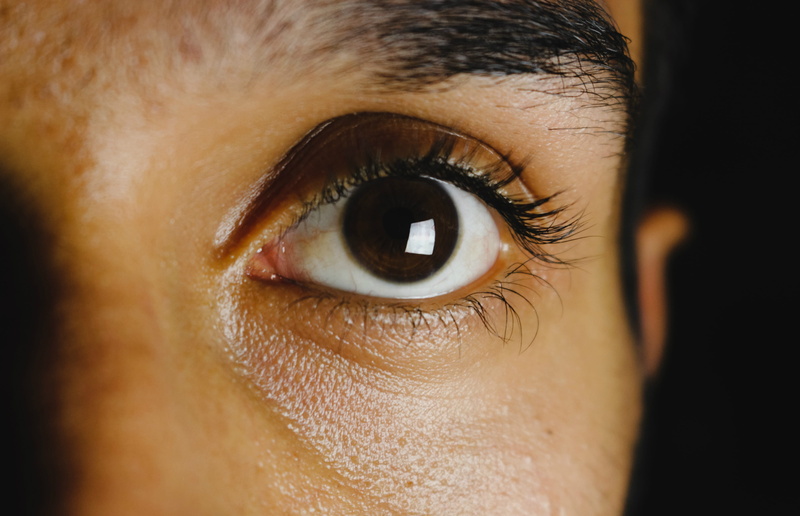 human body part, eyeball, body part, eye, skin, photoshoot, close-up, left, eyebrow, contemplation, photo, look, person, extreme close-up, studio shot