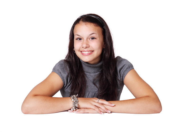 curious, happiness, wearing, curiosity, female, gray, young adult, student, young, front view, concentration, one Person, beauty, girl, teeth, adult, looking At Camera