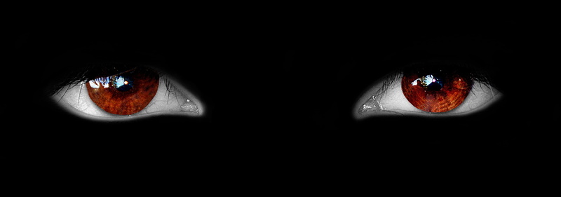 eyeball, iris, close-up, geheinis full, animal, image editing, eye, animal body part, black background, pair, eyesight, 5K, monitor, human body part, watch