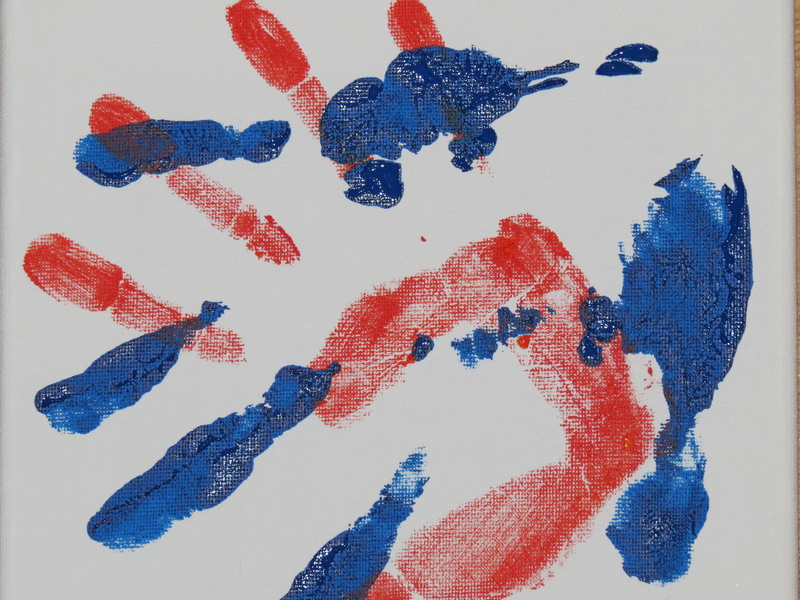 handprint, paper, pattern, reprint, abstract, children, stained, color, white color, creativity, paint, print, winter, representation, watercolor, studio shot