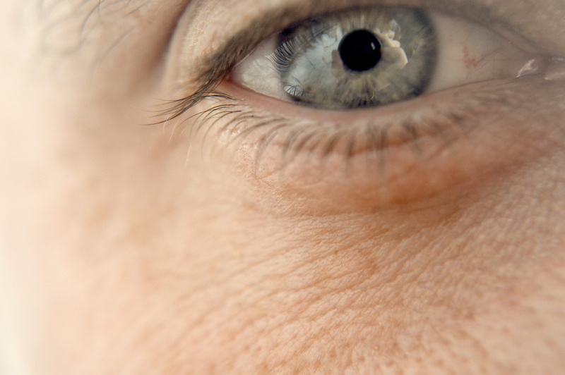blue eyes, eyelash, zoom, eyebrow, eyelid, body part, beautiful woman, young adult, eyesight, one person, eyeball, 4K, looking, human eye, studio shot