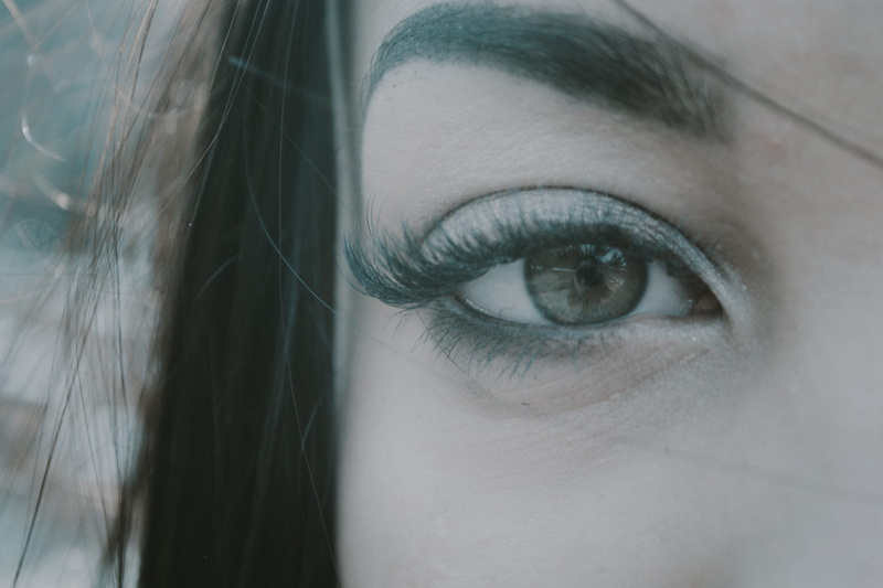 view, contemplation, portrait, face, hair in face, eyeball, eye, one person, macro photography, eyesight, young adult, young women, shadow, macro, shadows