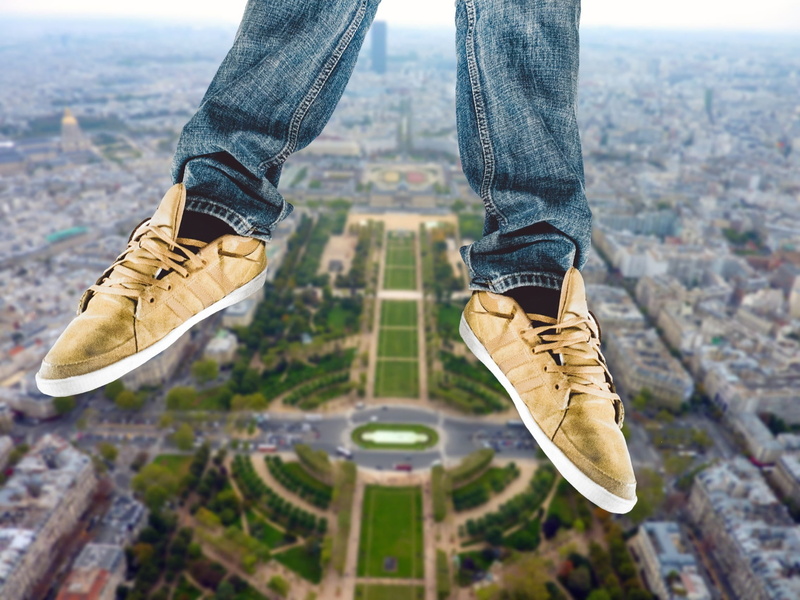 canvas shoe, selective, real people, low section, fall, outdoors, human foot, limb, plunge, case, leisure activity, person, shoe, day, human limb, low