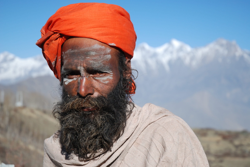 adult, indigenou, real people, tilt, sky, day, orange, front view, one person, authentic, man, focus on foreground, gray, top, male, nature, mature men