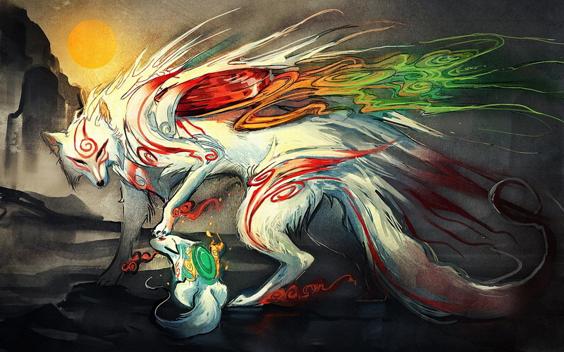 anime, 720P, Okami