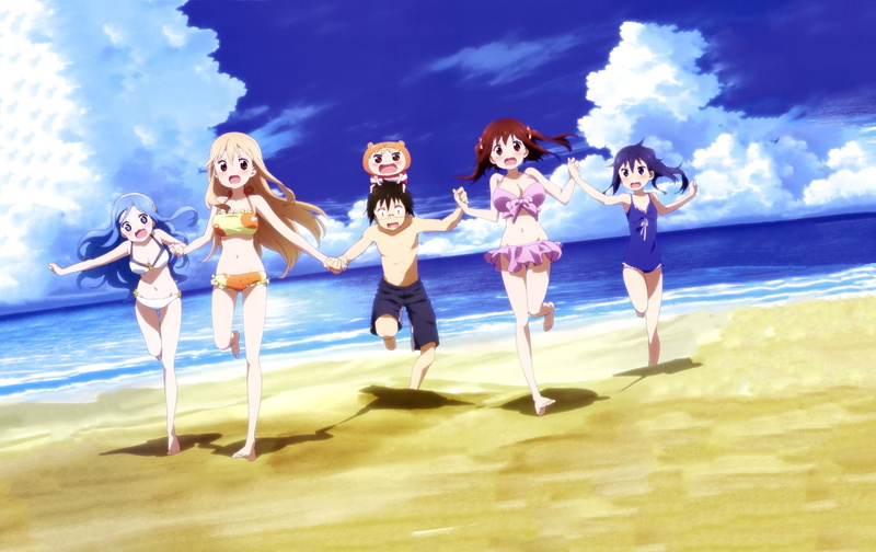 Taihei Doma, outdoors, Nana Ebina, sea, nature, sport, Umaru Doma, digital composite, Sylphinford Tachibana, day, women, people, horizon over water, full length