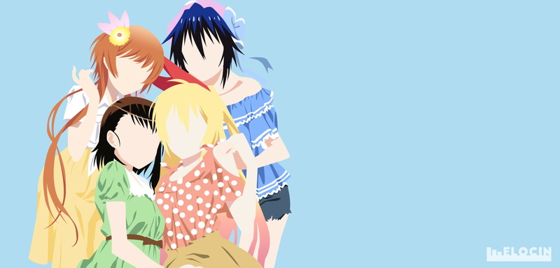 Chitoge Kirisaki, Kosaki Onodera, Nisekoi, Marika Tachibana, Seishirou Tsugumi, Anime, 1080P