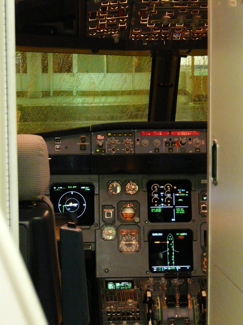 lever, illuminated, Cockpit, traffic, travel, glass - material, airplane, control panel, close-up, transportation, 2K, aircraft control, Aircraft, display