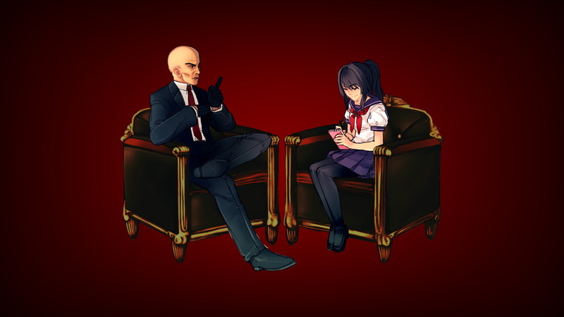 Yandere-Chan, Hitman, 1080P, Ayano Aishi, Yandere simulator, Video Game