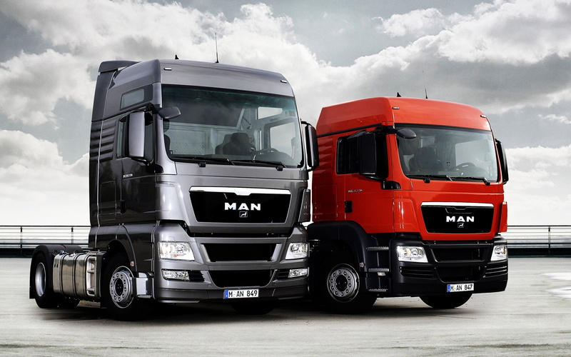 1080P, tir, muscle cars, red, gray, truks, stake, man, brand, trucks