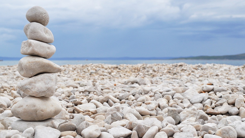 staked, rocks, hd, stones, 1080P, nature, beach