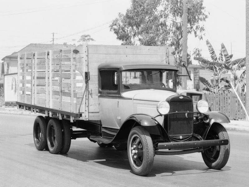stake, 6 wheel, model, retro, semi, 1080P, 1931, ford, tractor