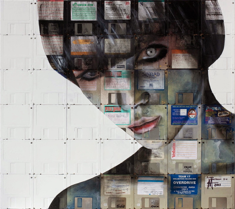 young women, digital composite, text, one person, experiments, built structure, day, art and craft, graffiti, 720P, technology, front view, architecture