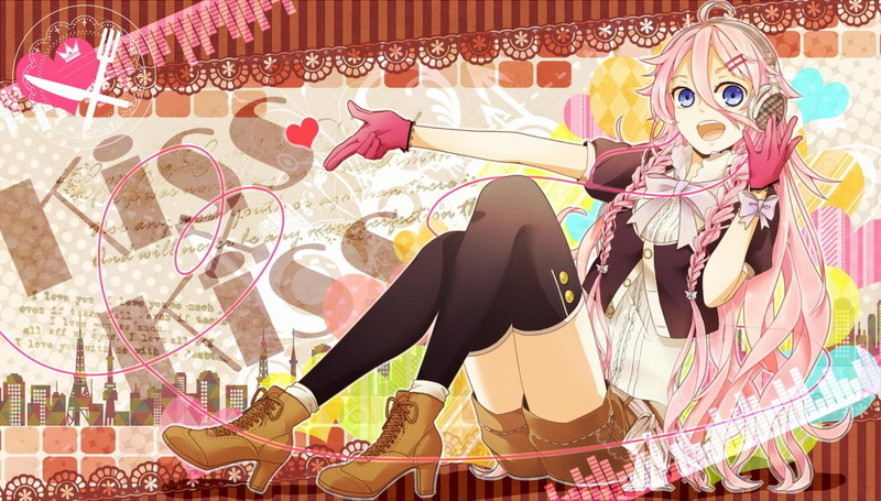 vocaloid, pink, joyful, anime, ia, character, pink-hair, haired, cute-girl, 720P, blue-eyes, pretty-girl
