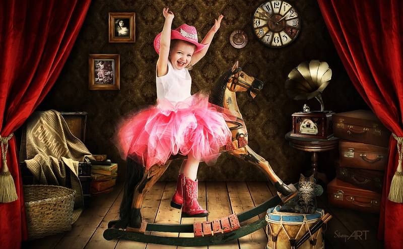 tutu, smile, theater, game, females, hug, dress, full length, little, donika nikova, sunshine, hat, Vintage, women, ceiling, children, sweet, childhood