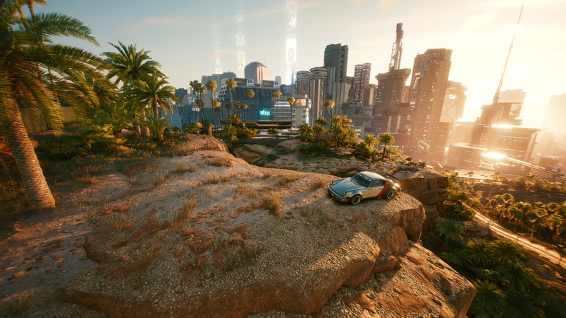 911 II (930) Turbo, 4K, landscape, Porsche, 4K, car, city, Cyberpunk 2077