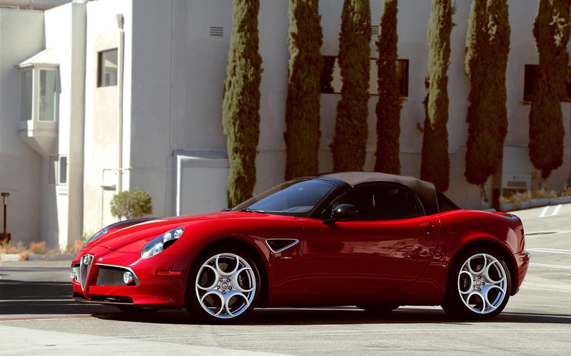 Red, Spider, coupe, Alfa, 1080P, Supercar, c, convertible, Romeo