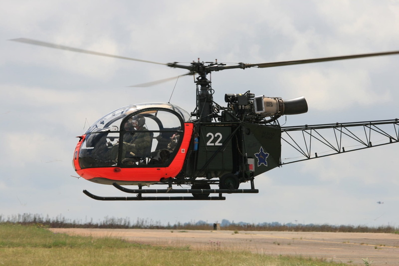 Helicopter, field, mode of transportation, Alouette, cloud - sky, no people, Ll, travel, public transportation, land, alouette ll, transportation, heritage