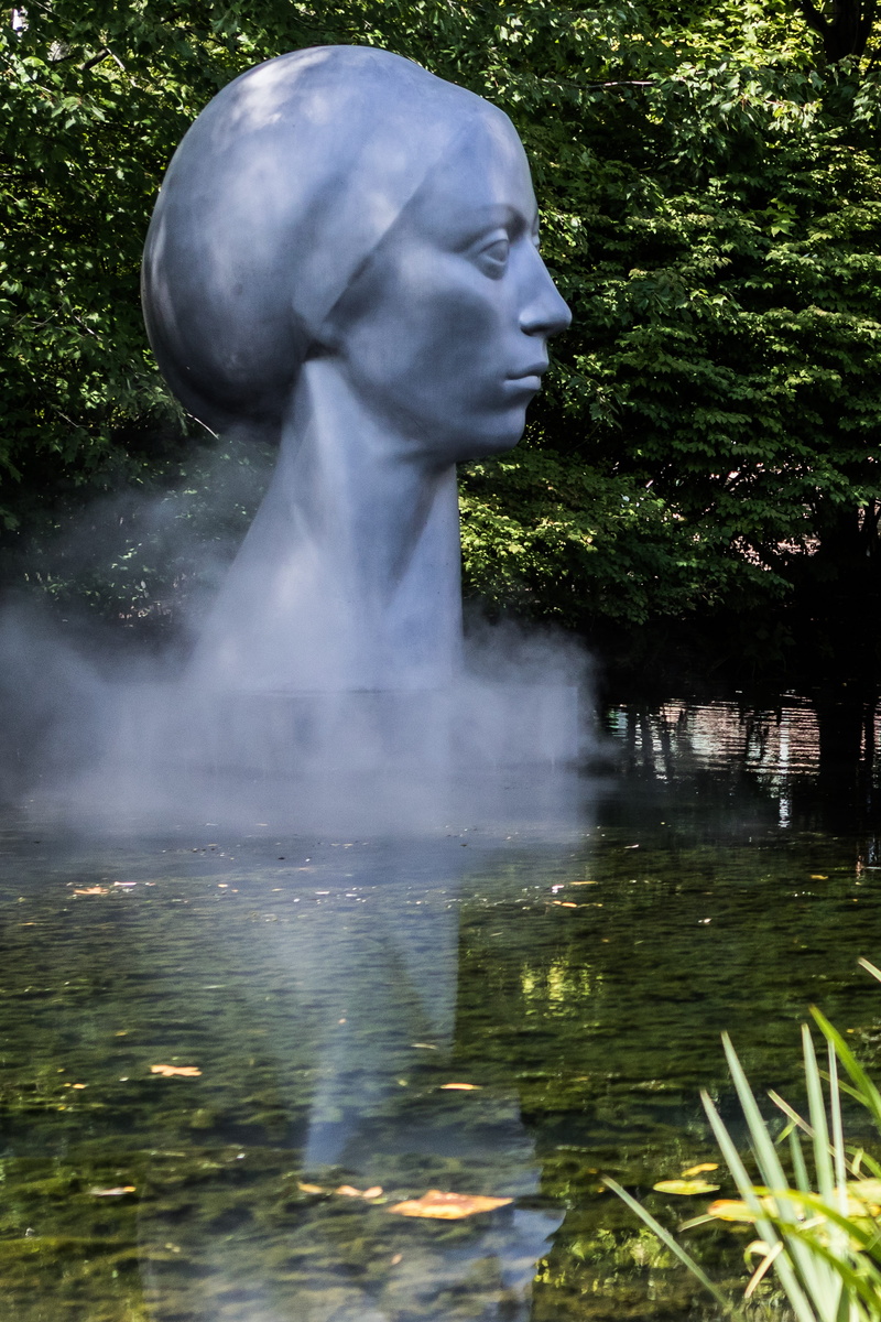 usa, artwork, flowing water, creativity, architecture, tree, 5K, day, statue, leucantha, motion, bust, nj, waterfront, outdoors, power in nature, representation