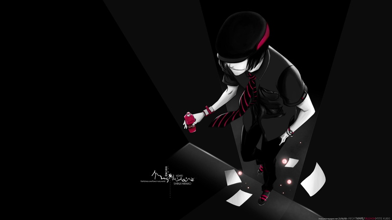 character, male, Bleach, selective coloring, clothing, Hirako Shinji, human representation, creativity, simple background, 2K, night, studio shot