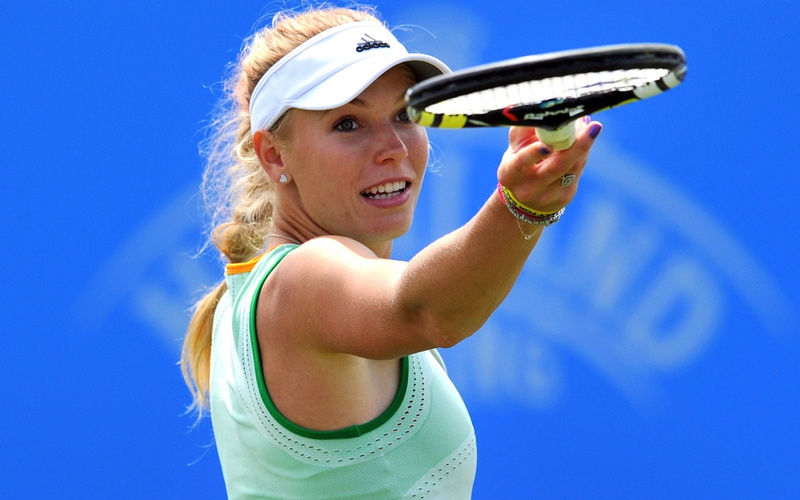 tennis, caroline, wozniacki, training, cute, 1080P, racket