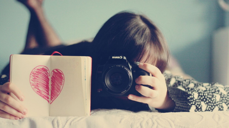 Canon, technology, indoors, camera, focus on foreground, women, close-up, child, 1080P, childhood, one person, digital camera, camera - photographic equipment