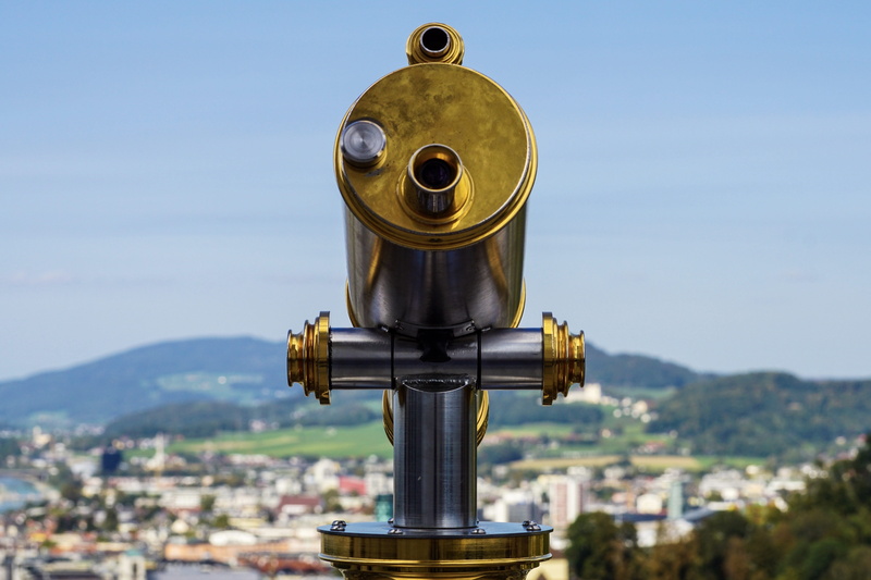 nature, metal, distant view, telescope, wide, focus, city, observation point, distant, building exterior, day, cityscape, visor, coin-operated binoculars