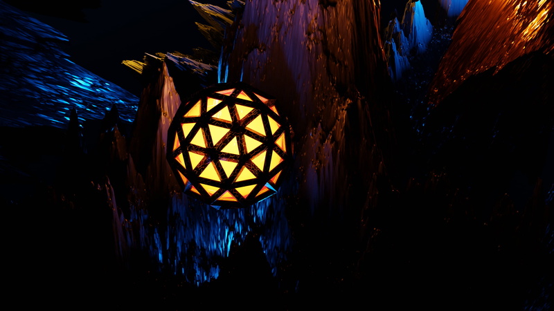 Blender, 3D Abstract, 2K, abstract, alien orb, science fiction, space