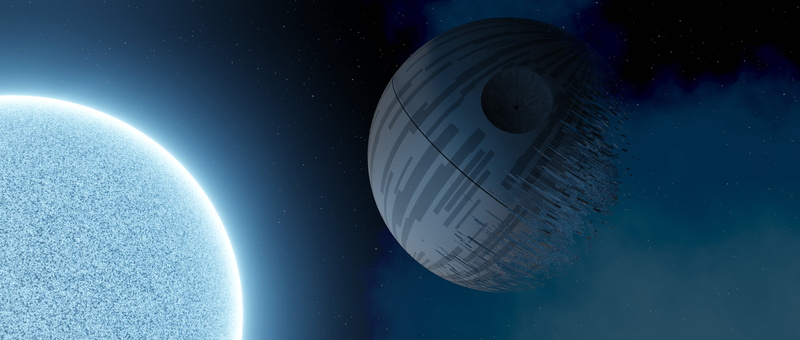 space art, Death Star, space, Star Wars, stars, 1080P, 3D graphics, space clouds, science fiction, Sun, Blender