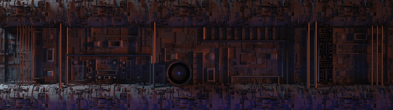 Blender, 3D Abstract, science fiction, 5K