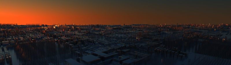 5K, Blender, 3D Abstract, science fiction