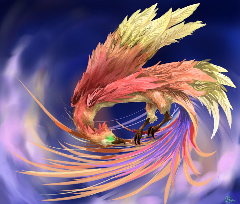 1080P, fantasy art, pheonix