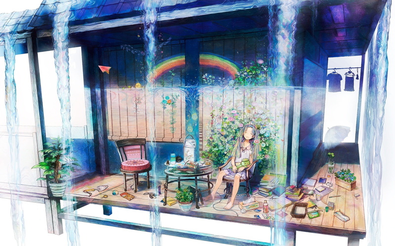 glass - material, plants, store, graffiti, no people, built structure, business, absence, umbrella, day, entrance, sleeping, bottle, nature, wall, rainbows