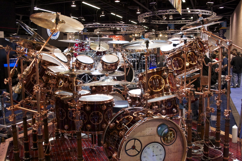 music, drum, kit, drums, set, 4K