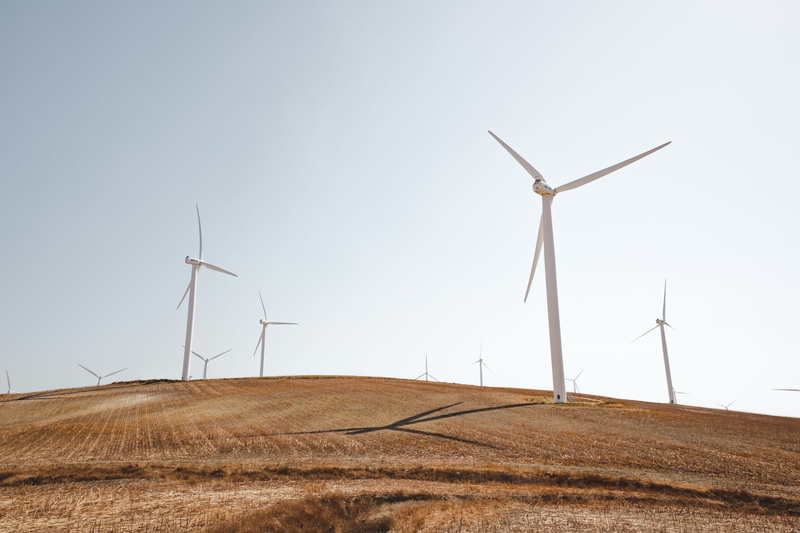 alternative Energy, environment, daytime, brown, industry, sustainable resources, 4K, technology, land, turbine, turning, environmental Conservation, energy