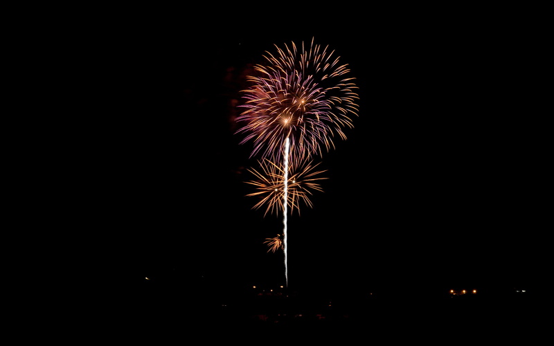 black, red, orange, minimalism, 2K, black background, fireworks, background