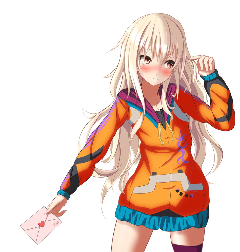 indoors, white background, red eyes, blond hair, long hair, lifestyles, women, looking at camera, fashion, Casty Rianoit, gray hair, adult, Ar Nosurge