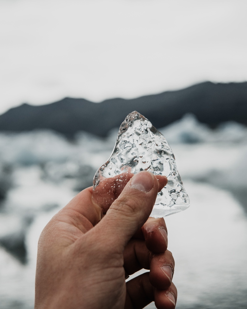 4K, day, human, holding, ice, diamond, jewelry, human hand, unrecognizable person, cube, snow, lake, finger, glacier, gemstone, body part, aluminium, rock