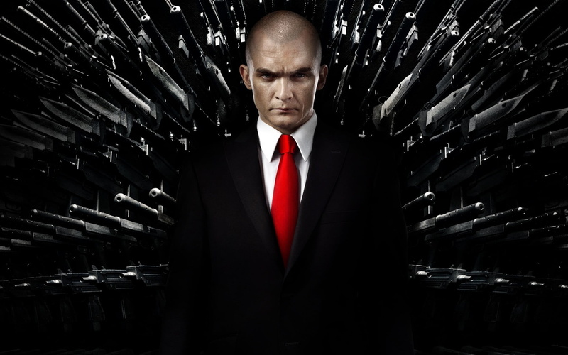 black background, portrait, hitman, front view, s, waist up, mid adult, menswear, rupert, hand, Movies, businessman, depression - sadness, black, friend