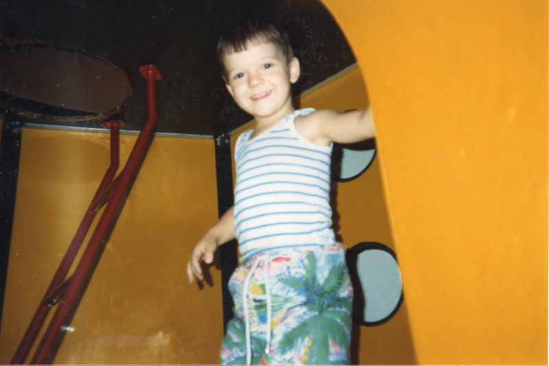 waist up, kid, leisure activity, climbing, 1980, offspring, boy, innocence, smiling, eighties, hairstyle, playing, happiness, looking at camera, 5K, standing