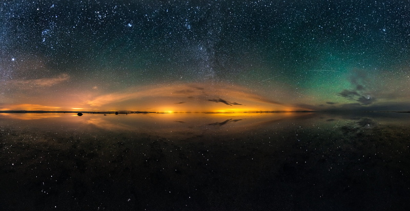 lake, cloud - sky, milky way, star - space, nature, water, astronomy, sky, galaxy, sea, scenics - nature, outdoors, illuminated, tranquil scene, no people
