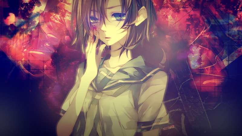 1080P, mannequin, female likeness, school uniform, composite image, fashion, reflection, digital composite, clothing, Anime, anime girl, human representation