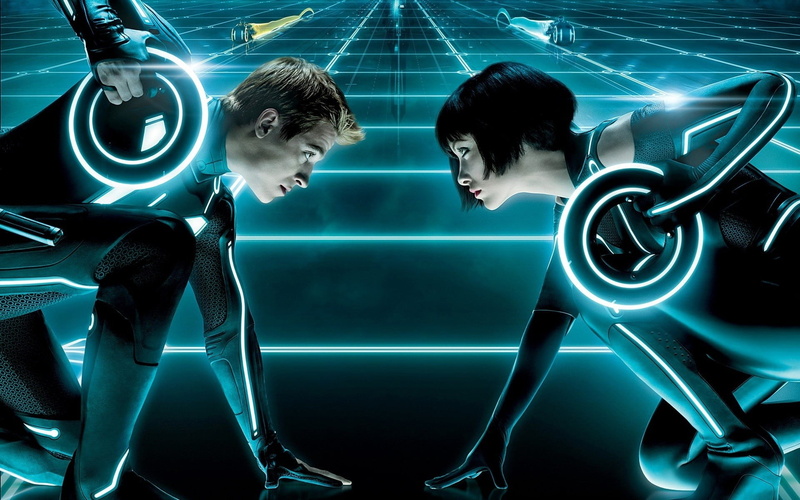 women, digital composite, glowing, emotion, movies, people, night, indoors, connection, heterosexual couple, couple - relationship, futuristic, love, illuminated