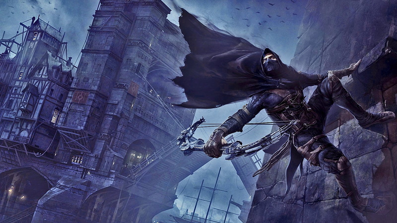 Thief, Video Game, building, creativity, belief, built structure, low angle view, sculpture, art and craft, place of worship, human representation, architecture